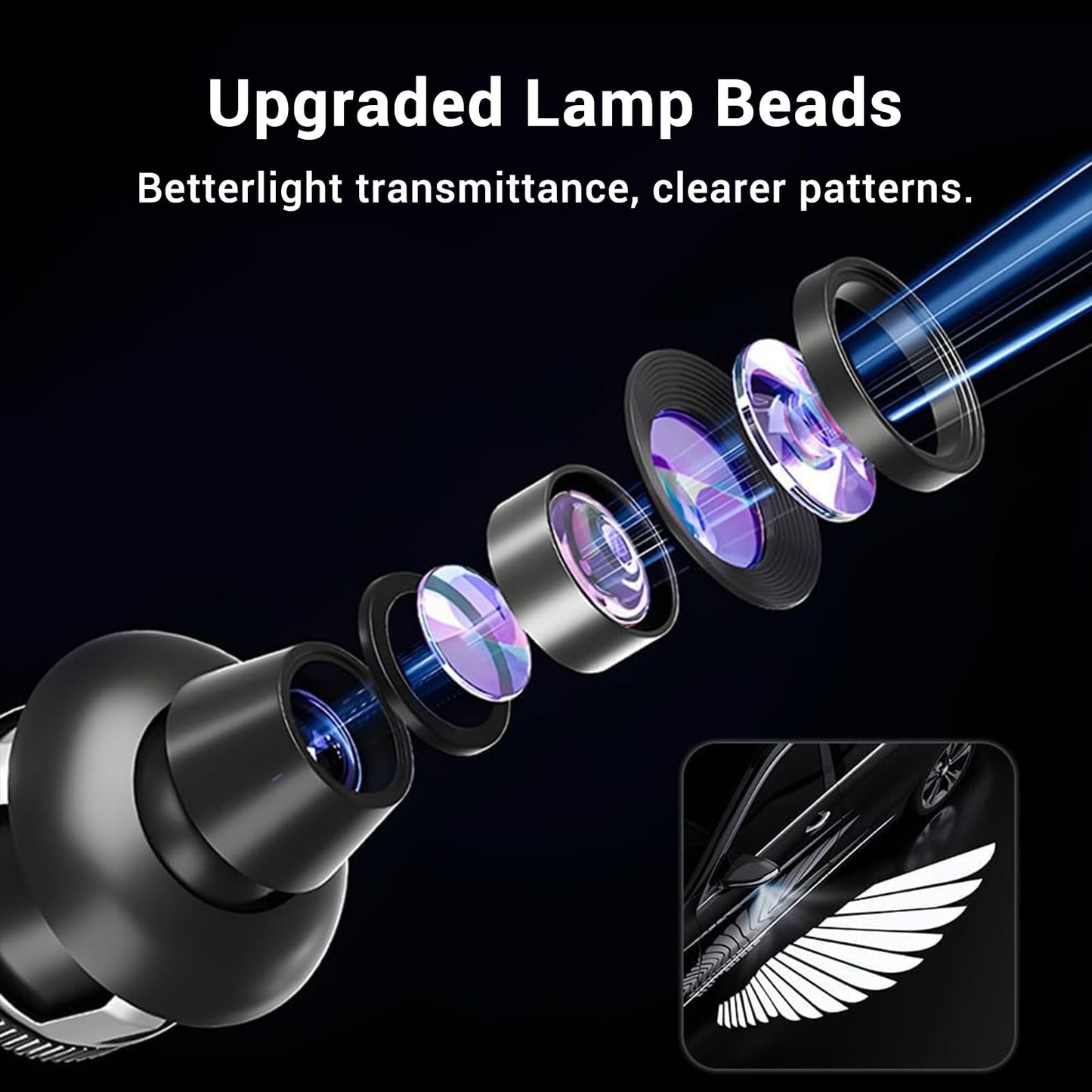LED Angel Wing Car Door Light