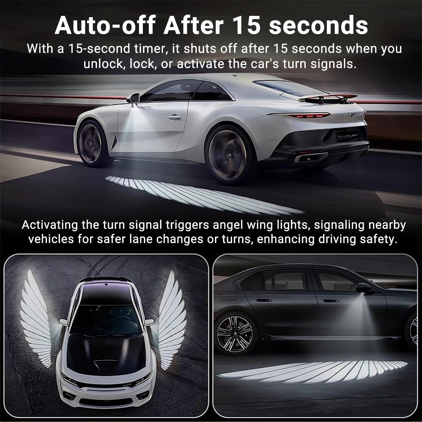 LED Angel Wing Car Door Light