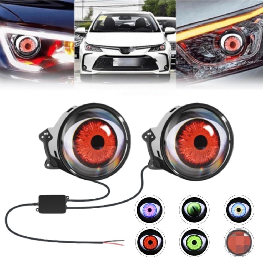 3D Devil Eyeball Lights for Vehicles
