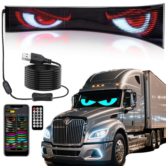 52 inch Super Large LED Trucks Eyes, Devils Eyes for Trucks Only, Business Sign for Storefront