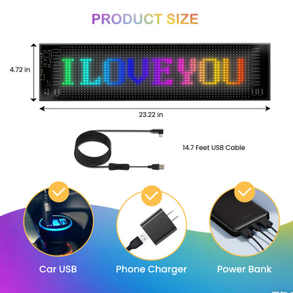 2PCS 23.4 in x 4.7 in Devil Eyes Light for Cars, LED Eyes for Truck Windshield