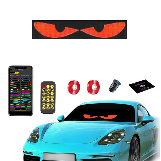 14.7 x 3.6 inch Single Piece Devil Eyes Light for Windshield, Devil Eyes Light for Car, Truck, SUV and UTV
